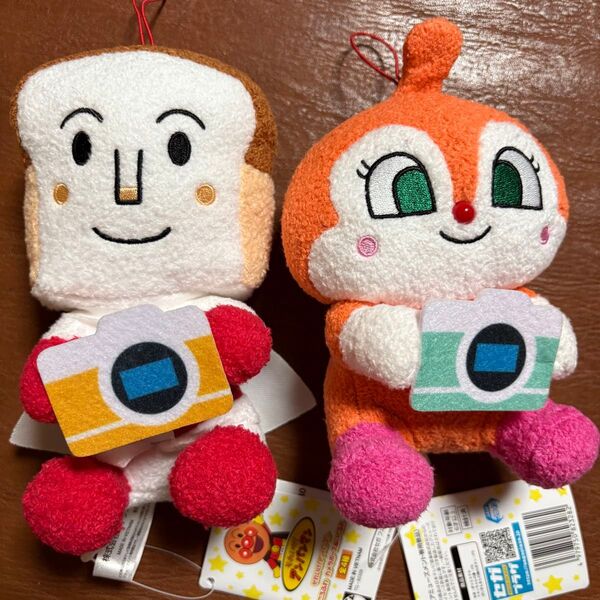 それいけ!アンパンマン ころふわ カメラポーズ ぬいぐるみ ドキンちゃん しょくぱんまん 2点セット