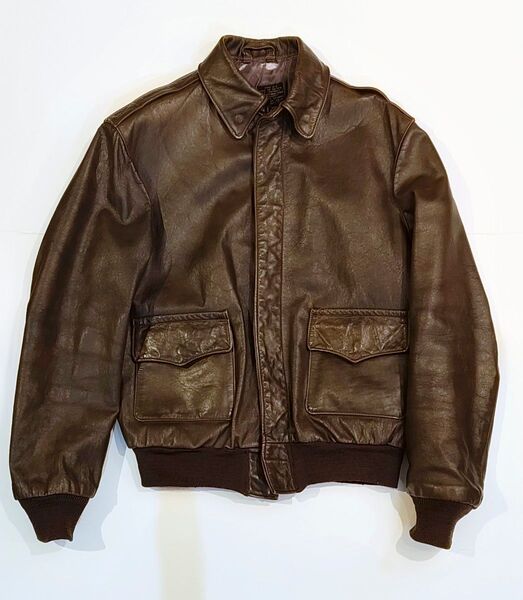 Willis & Geiger A-2 フライトジャケット 38 80S USA ホースハイド ウイリス&ガイガー ビンテージ