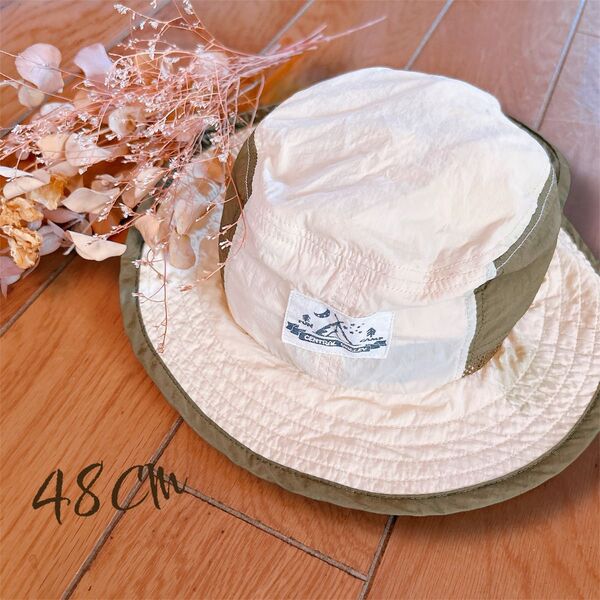 夏の必需品♪ バケットハット 48センチ 水遊びにも♪ 日除け 男の子 帽子 ハット キッズ帽子 サンシールドハット
