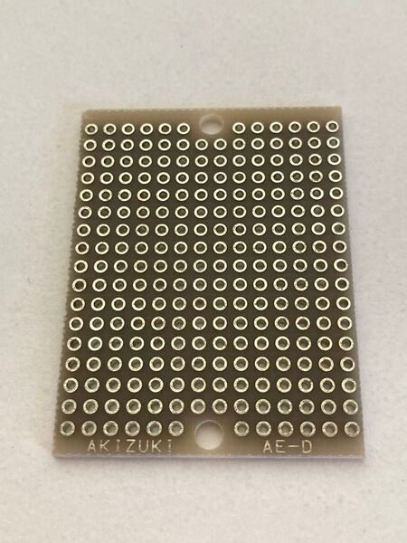 両面 ユニバーサル基板 Dタイプ 47×36mm スルーホール 修理 DIY 電子工作 IOT