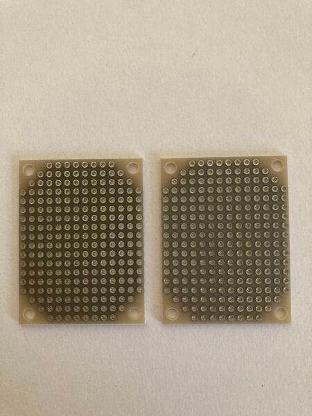 2個 両面ユニバーサル基板 Dタイプ 47×36mm 4穴 スルーホール