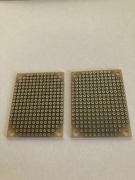 2個 両面ユニバーサル基板 Dタイプ 47×36mm 4穴 スルーホール