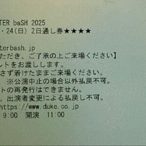 MONSER baSH2025 通し券 チケット