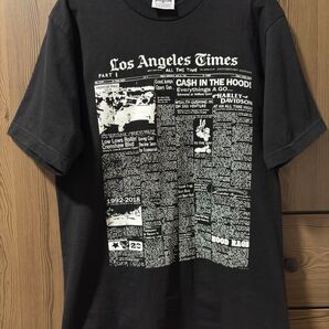 PRO5 90s プリントTシャツ 半袖 丸胴 HOODSTAR LA TIMES Mサイズ 古着