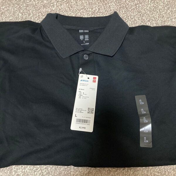 UNIQLO エアリズムコットンカノコポロシャツ L