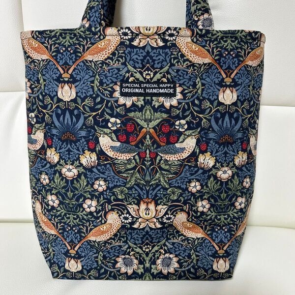 ウィリアムモリスコレクションハンドメイド トートバッグ、
