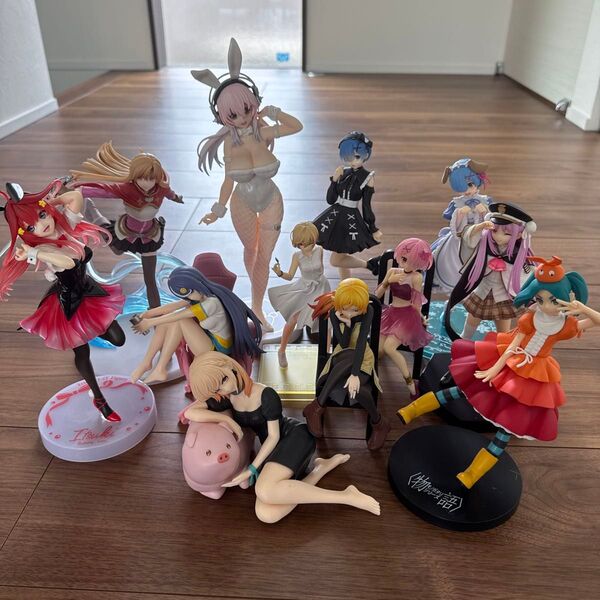 豚のレバーは加熱しろ すーぱーそにこ 5等分の花嫁 異世界おじさん リゼロ 物型他 SAOフィギュア12体まとめ売りセット