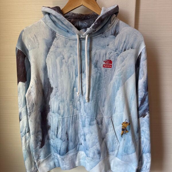 Supreme × THE NORTH FACE☆ICE CLIMBパーカー 水色 シュプリーム×ノースフェイス