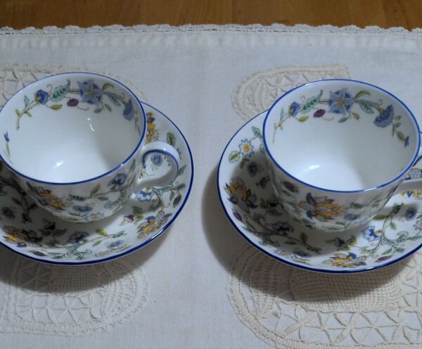 MINTON ミントン ハドンホール ブルー カップ&ソーサー2客セット