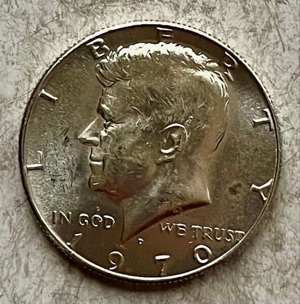 H176 1970年 ハーフダラー銀貨-D ケネディ アメリカ