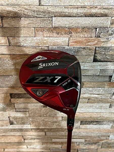 SRIXON ドライバーZX7MKⅡ 9.5度 限定赤 シャフト赤ベンタスTR 5R マルチスリーブ付き