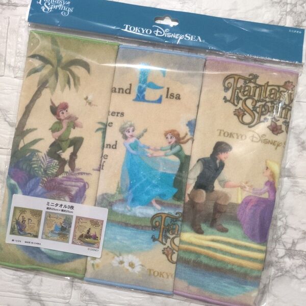 ディズニーリゾート ファンタジースプリングス ミニタオルセット