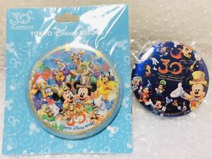 新品 未開封 ディズニーランド TDL 30周年 カンバッジ カンバ　ハピネス バルーン 金コス ミッキー ＋　歴代 ヒストリーミッキー セット