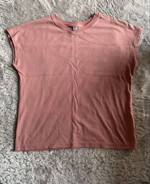 ユニクロ UNIQLO ピンク 半袖フレンチスリーブTシャツ Sサイズ