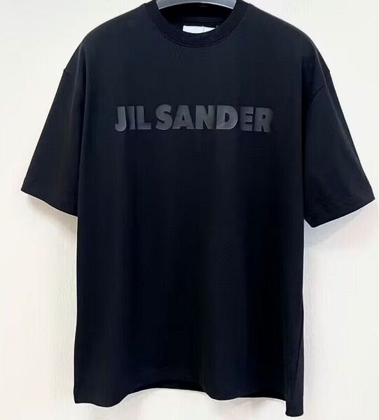 JIL SANDER ジルサンダーロゴ 男女兼用 ブラック 半袖 黑 Tシャツ