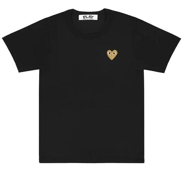 COMMEdesGARCONS PLAY 男女兼用 ブラック Tシャツ 半袖