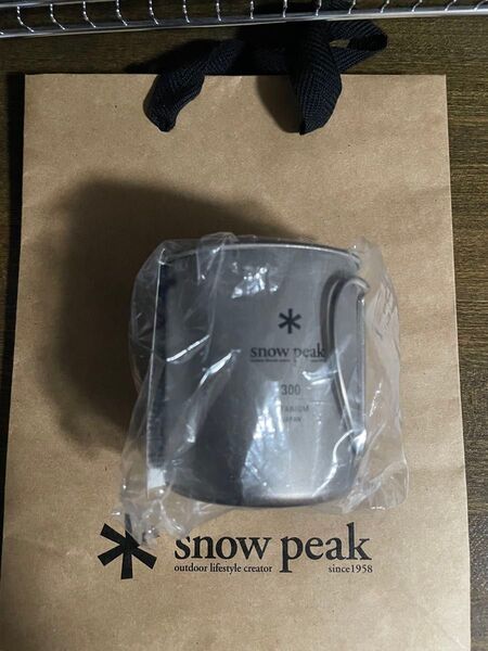 snow peak チタンシングル 300 マグ 未使用 ショップ袋付き