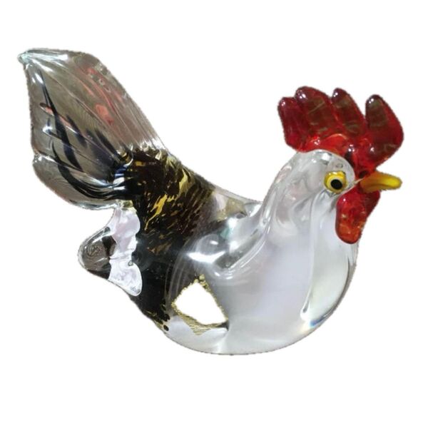 マルティグラス Multi Glass 鳥 ニワトリ 鶏 酉年 干支 置物 オブジェ ガラス工芸 硝子細工 インテリア