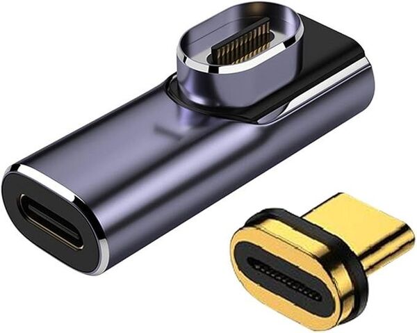 ☆新品☆Type-C マグネット接続アダプタUSB3.1 高速データ転送 140W PD急速充電 Thunderbolt 3