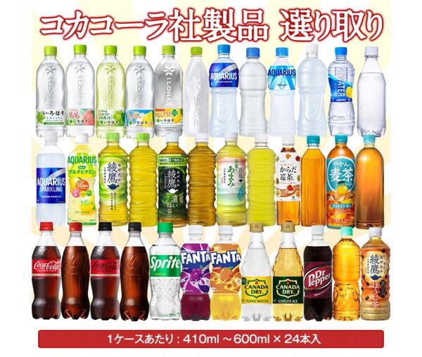 【工場直送&送料無料】 500mlペットボトル飲料 48本セット(24本×2ケース)です。