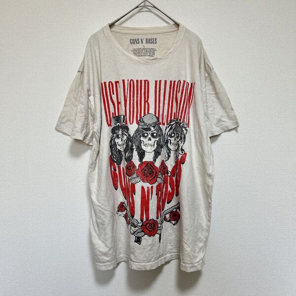 Guns N' Roses Tシャツ USE YOUR ILLUSION Lサイズ ガンズ・アンド・ローゼズ バンドT バンT L