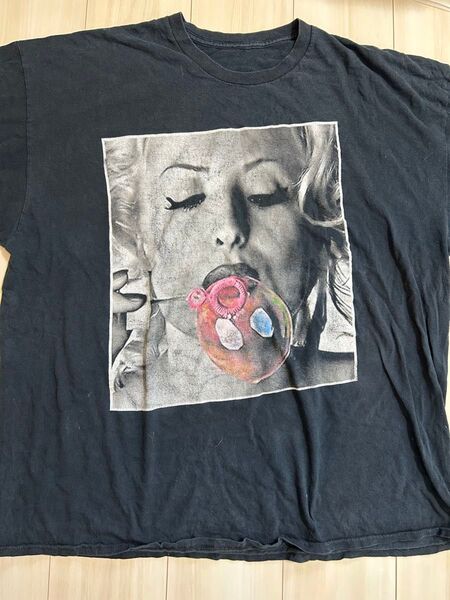マリリン・モンロー Tシャツ ブラック バンドT 半袖 黒 XL