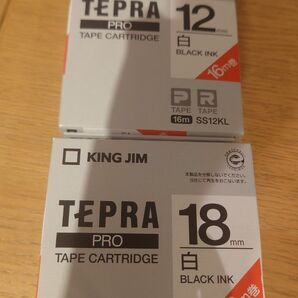テプラ キングジム 黒文字 テープカートリッジ
