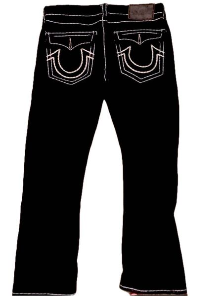 truereligion デニムトルゥーレリジョン USA製 denim ブラック デニム デニムパンツ パンツサイズ34