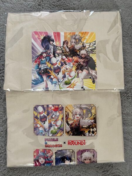 パズドラ ラウンドワン コラボ オリジナルトートバック 2種セット