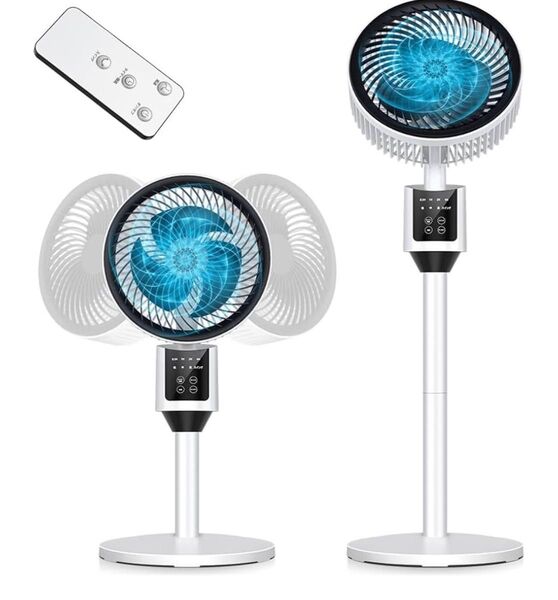 サーキュレーター 静音 25dB 扇風機 dcモーター 省エネ 10-20畳 2段高さ調節 広角自動首振り リモコン付き