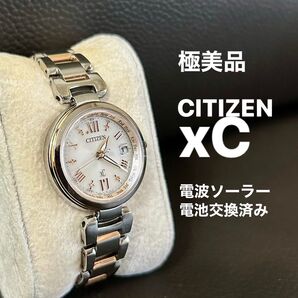 極美品 稼働 シチズン クロスシー xC 電波ソーラー ピンク レディース
