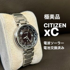 極美品 稼働 シチズン クロスシー xC 電波ソーラー 黒 レディース