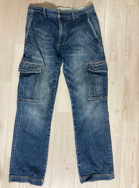 GAP ギャップ デニム カーゴパンツ 綿100 ジーパン カーゴ ポケット 古着 ボトムス ジーンズ 中古