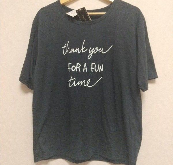 【新品未使用タグ付き】 しまむら ロゴT 大きいサイズ 3L 半袖 Tシャツ
