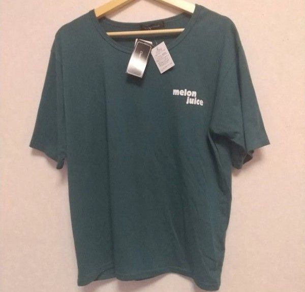 【新品未使用タグ付き】 しまむら melon juice ロゴT 大きいサイズ 3L Tシャツ 半袖 カットソー 3L 綿混