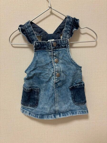 H&M ベビー デニム ジャンバースカート 80size