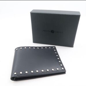 美品 PRETTY GREEN プリティグリーン 二つ折り財布 小銭入れなし メンズ AK9