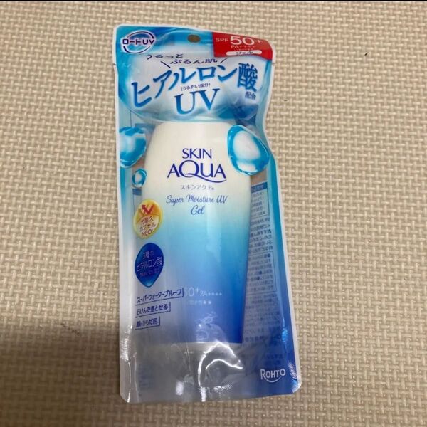 ロート製薬 スキンアクア スーパーモイスチャーUVジェル スーパーウォータープルーフ 110g 日焼け止め