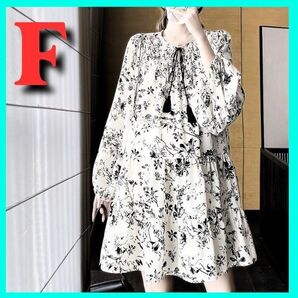 小花柄パフ袖ティアードワンピース ミニワンピース かわいい ロリータ パーティードレス プリントワンピース ミニドレス