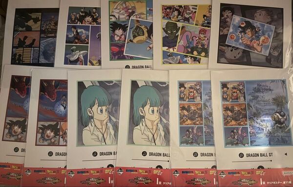 一番くじ ドラゴンボール I賞 クリアポスター 8種 11枚