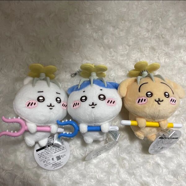 お取り置き 新品タグ付き ちいかわ 討伐マスコット 3種セット ちいかわ うさぎ ハチワレ プライズ品