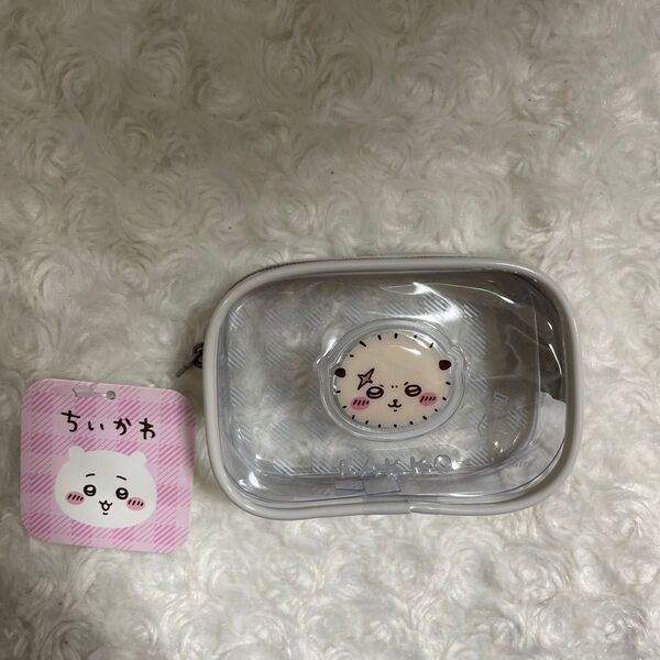 新品タグ付き ちいかわ ぷっくりクリアミニポーチ ラッコ プライズ品 らっこ