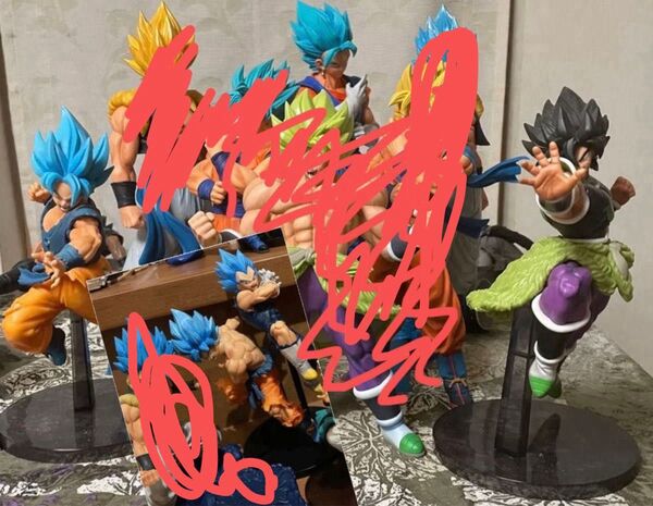 ドラゴンボール フィギュア ジャンク extreme saiyan ベジット 悟空 ベジータ ブロリー