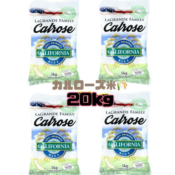 ★即日発送★特別価格☆コストコ☆ 無洗米 ラグランデファミリー カルローズ米 5kg ×4袋 20kg