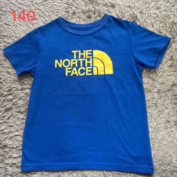 THE NORTH FACE 半袖Tシャツ 140 古着 子供用 青