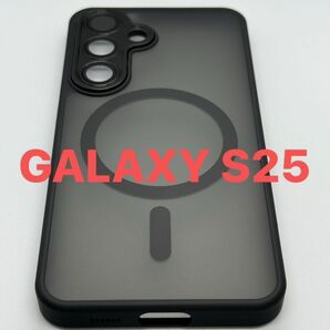 GALAXY S25 ブラックスケルトン マグセーフ 新品未使用 レンズ保護 325