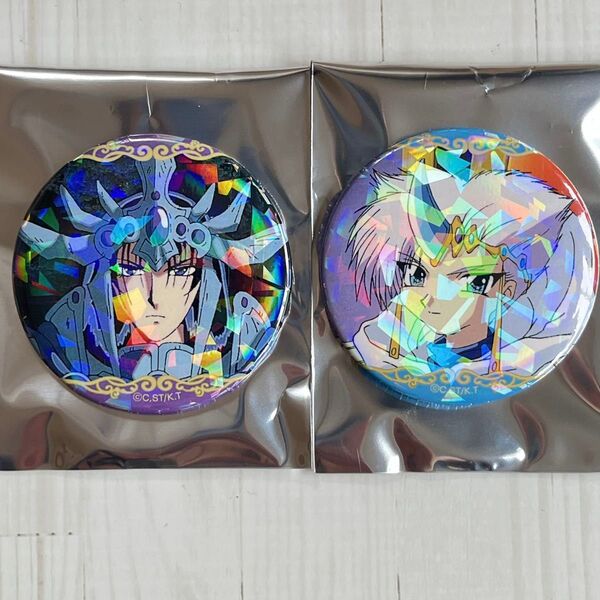 サガート クレフ レイアース マジックナイト 魔法騎士 缶バッジ ホログラム
