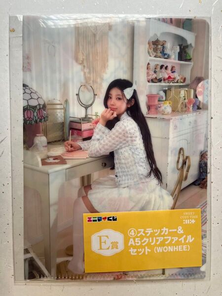 エニマイくじ E賞 クリアファイル&ステッカーセット ウォンヒ