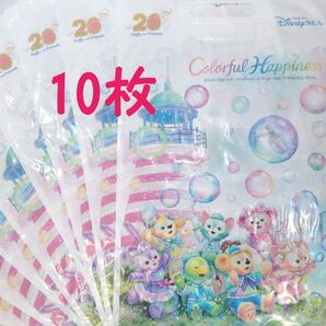 ダッフィーカラフルハピネスショッピングバック10枚