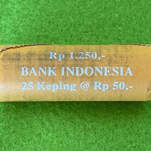 外国硬貨 インドネシアコイン 1999年 1巻/25枚 棒金 新品 未使用